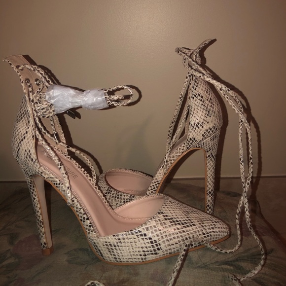 Public desire snake laced heels - Picture 3 of 3